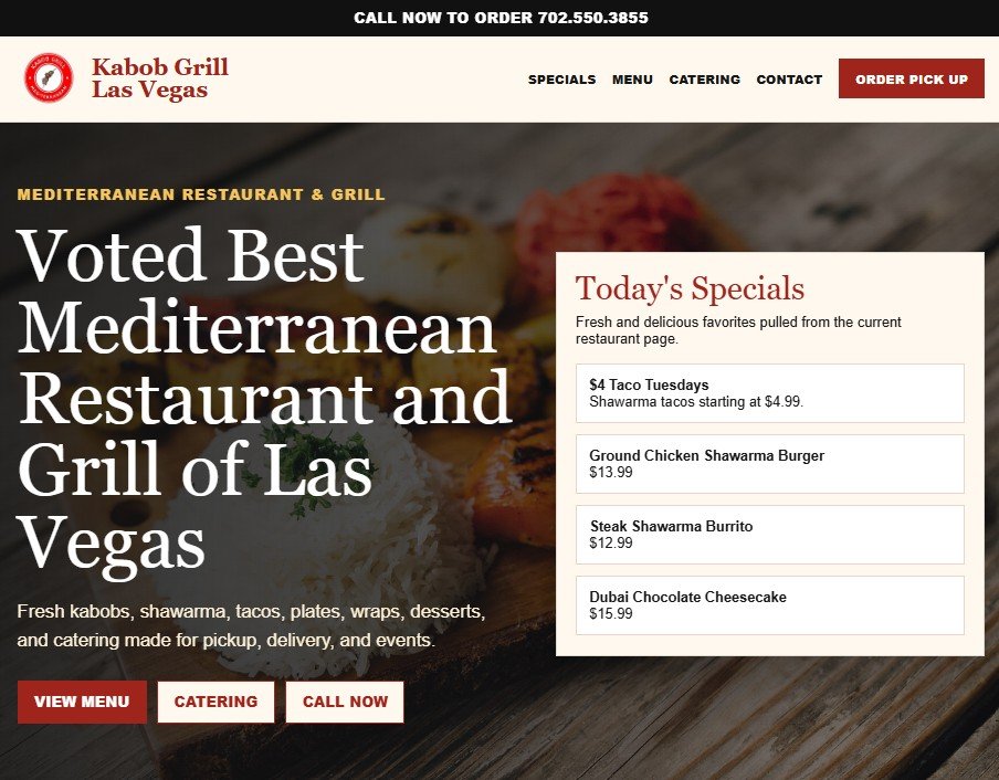 Example of a local business website built by SuccessTek Local